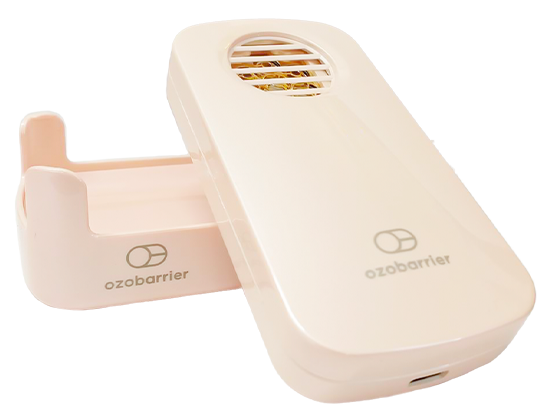 持ち運べてすぐに使えるからいつでも、どこでも安心できる。オゾバリア2ヶ月セット